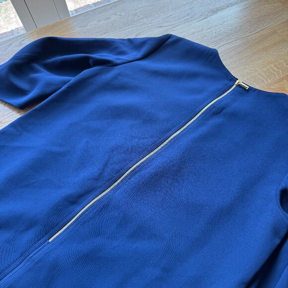 Lafayette 148 Navy Blue Shift Dress Size 8 - Picture 3 of 10